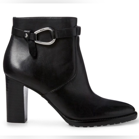 Ralph Lauren Shoes - Ralph Lauren Women’s Laletta Black Leather Ankle Boots Booties Size 8